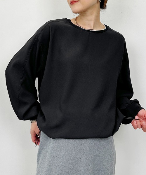 PICCIN（ピッチン）の「ドロストプルオーバー（Tシャツ/カットソー・レディース・オフホワイト/ブラック・M）」の3枚目の写真