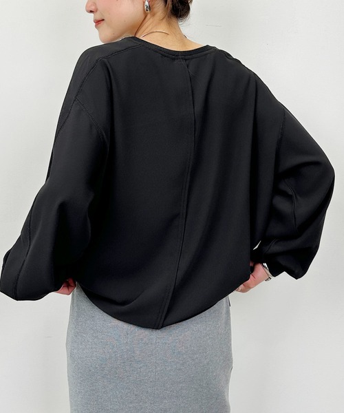 PICCIN（ピッチン）の「ドロストプルオーバー（Tシャツ/カットソー・レディース・オフホワイト/ブラック・M）」の5枚目の写真