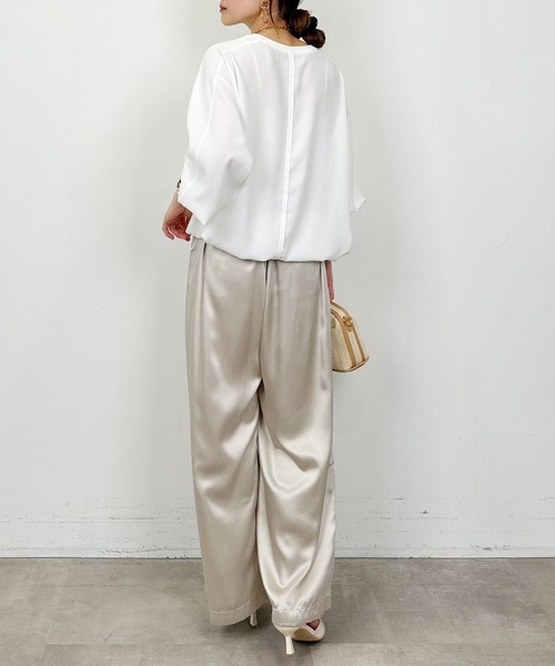 PICCIN（ピッチン）の「ドロストプルオーバー（Tシャツ/カットソー・レディース・オフホワイト/ブラック・M）」の12枚目の写真