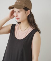 Kastane（カスタネ）の「【eguchi企画/2サイズ展開/低身長サイズあり】カットワンピース&タンクSET（ワンピース・レディース）」