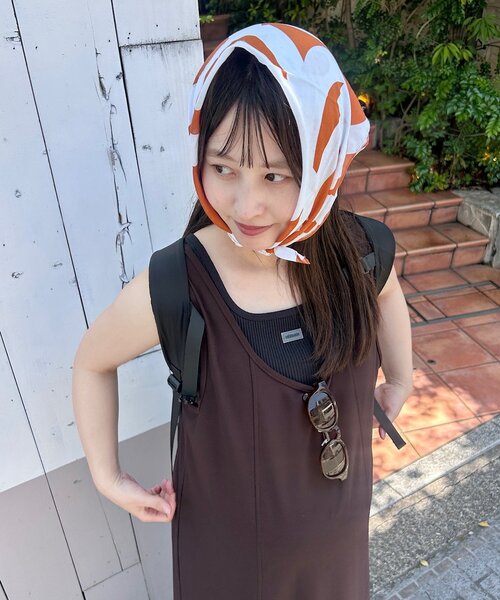 Kastane（カスタネ）の「【eguchi企画/2サイズ展開/低身長サイズあり】カットワンピース&タンクSET（ワンピース・レディース・ブラック/ブラウン・0/1）」の8枚目の写真