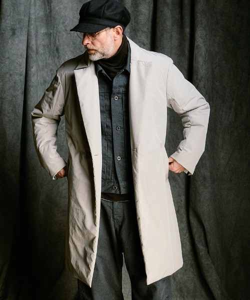 wjk（ダヴルジェイケイ）の「mj11531- double breasted solid coat ダブルブレストコート(1881 ny59j)（その他アウター・メンズ・スミクロ/グレー・S/M/L/XL）」の4枚目の写真