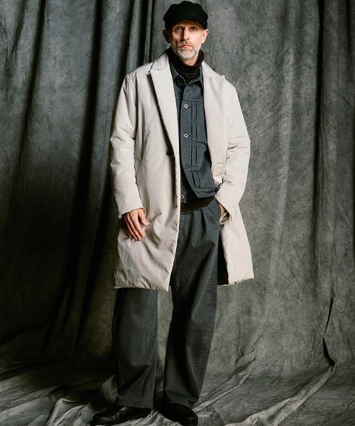 wjk（ダヴルジェイケイ）の「mj11531- double breasted solid coat ダブルブレストコート(1881 ny59j)（その他アウター・メンズ・スミクロ/グレー・S/M/L/XL）」の7枚目の写真