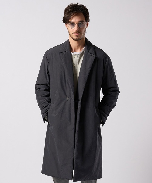 wjk（ダヴルジェイケイ）の「mj11531- double breasted solid coat ダブルブレストコート(1881 ny59j)（その他アウター・メンズ・スミクロ/グレー・S/M/L/XL）」の8枚目の写真