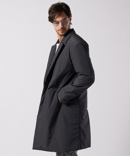 wjk（ダヴルジェイケイ）の「mj11531- double breasted solid coat ダブルブレストコート(1881 ny59j)（その他アウター・メンズ・スミクロ/グレー・S/M/L/XL）」の9枚目の写真