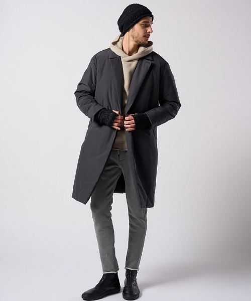 wjk（ダヴルジェイケイ）の「mj11531- double breasted solid coat ダブルブレストコート(1881 ny59j)（その他アウター・メンズ・スミクロ/グレー・S/M/L/XL）」の11枚目の写真