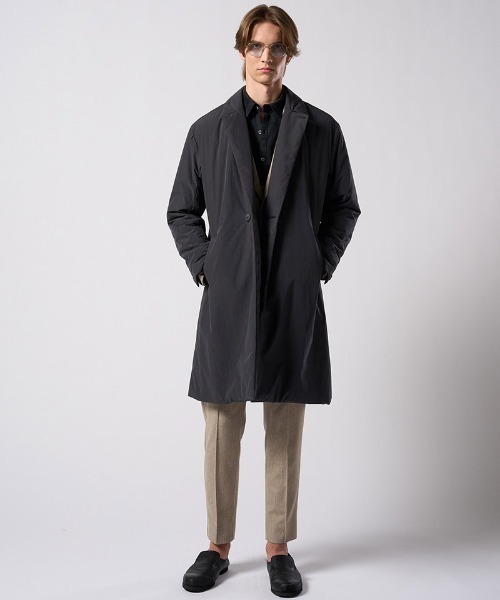 wjk（ダヴルジェイケイ）の「mj11531- double breasted solid coat ダブルブレストコート(1881 ny59j)（その他アウター・メンズ・スミクロ/グレー・S/M/L/XL）」の12枚目の写真