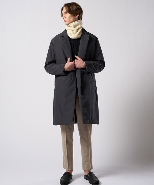 wjk（ダヴルジェイケイ）の「mj11531- double breasted solid coat ダブルブレストコート(1881 ny59j)（その他アウター・メンズ・スミクロ/グレー・S/M/L/XL）」の13枚目の写真