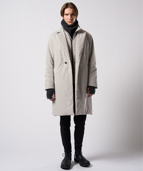 wjk（ダヴルジェイケイ）の「mj11531- double breasted solid coat ダブルブレストコート(1881 ny59j)（その他アウター・メンズ・スミクロ/グレー・S/M/L/XL）」の17枚目の写真