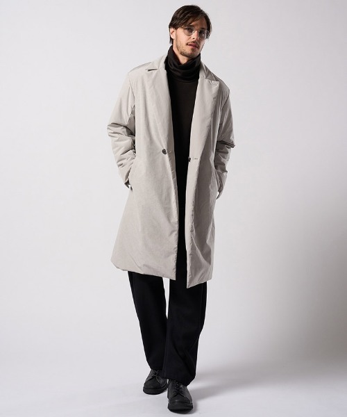 wjk（ダヴルジェイケイ）の「mj11531- double breasted solid coat ダブルブレストコート(1881 ny59j)（その他アウター・メンズ・スミクロ/グレー・S/M/L/XL）」の19枚目の写真