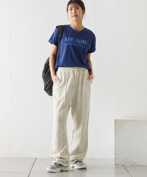 COLONY 2139（コロニートゥーワンスリーナイン）の「ARCADIE ロゴTシャツ（Tシャツ/カットソー・レディース・ネイビー/ライトグレー/ホワイト/ブラック・FREE）」の17枚目の写真