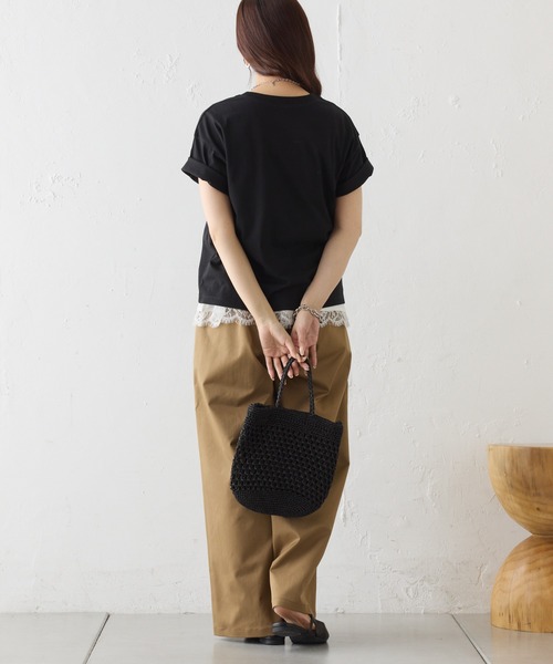 COLONY 2139（コロニートゥーワンスリーナイン）の「ARCADIE ロゴTシャツ（Tシャツ/カットソー・レディース・ネイビー/ライトグレー/ホワイト/ブラック・FREE）」の8枚目の写真