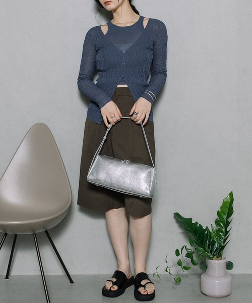 Beau're(ヴュレ)の「【BEAURE】スリム ロング ショルダーB-26147(ショルダーバッグ・レディース・シルバー/ベージュ/ブラック・FREE)」の19枚目の写真