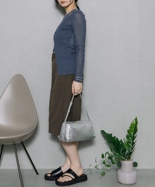 Beau're(ヴュレ)の「【BEAURE】スリム ロング ショルダーB-26147(ショルダーバッグ・レディース・シルバー/ベージュ/ブラック・FREE)」の20枚目の写真