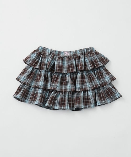 rumnel:(ルムネル)の「【セットアップ可能】チェックティアードミニスカート / Check Tiered Mini Skirt(スカート・レディース・ブラック/ブラウン・FREE)」の21枚目の写真
