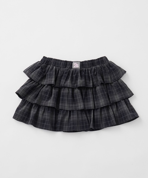 rumnel:(ルムネル)の「【セットアップ可能】チェックティアードミニスカート / Check Tiered Mini Skirt(スカート・レディース・ブラック/ブラウン・FREE)」の16枚目の写真