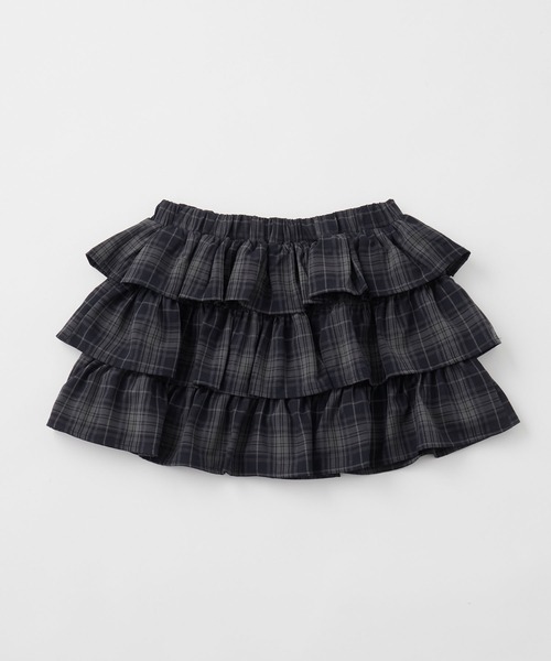 rumnel:(ルムネル)の「【セットアップ可能】チェックティアードミニスカート / Check Tiered Mini Skirt(スカート・レディース・ブラック/ブラウン・FREE)」の17枚目の写真