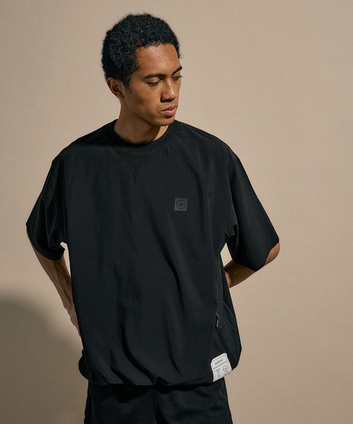 NUMERALS（ヌメラルズ）の「[NUMERALS]PANEL CREW NECK T-SHIRT（Tシャツ/カットソー・メンズ・カーキ/ブラック・LARGE/MEDIUM）」の8枚目の写真