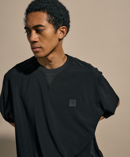 NUMERALS（ヌメラルズ）の「[NUMERALS]PANEL CREW NECK T-SHIRT（Tシャツ/カットソー・メンズ・カーキ/ブラック・LARGE/MEDIUM）」の9枚目の写真