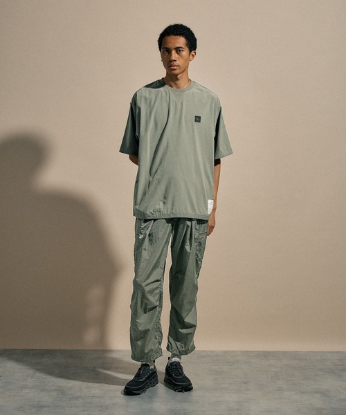 NUMERALS（ヌメラルズ）の「[NUMERALS]PANEL CREW NECK T-SHIRT（Tシャツ/カットソー・メンズ・カーキ/ブラック・LARGE/MEDIUM）」の10枚目の写真
