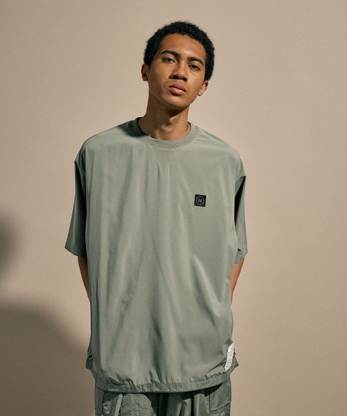 NUMERALS（ヌメラルズ）の「[NUMERALS]PANEL CREW NECK T-SHIRT（Tシャツ/カットソー・メンズ・カーキ/ブラック・LARGE/MEDIUM）」の13枚目の写真