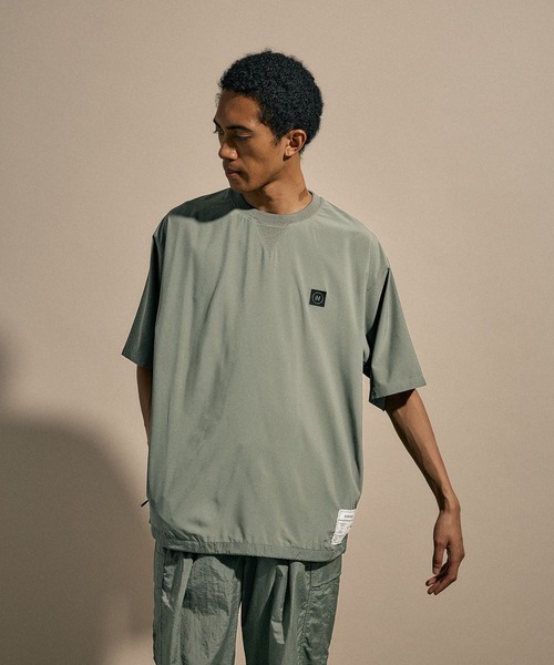NUMERALS（ヌメラルズ）の「[NUMERALS]PANEL CREW NECK T-SHIRT（Tシャツ/カットソー・メンズ・カーキ/ブラック・LARGE/MEDIUM）」の14枚目の写真
