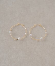 Chico | パールデザインフープピアス(ピアス（両耳用）)