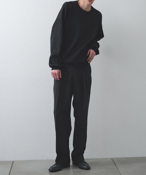 WRAPINKNOT(ラッピンノット)の「【WRAPINKNOT/ラッピンノット】ラインクルーネックニット(ニット/セーター・メンズ・ブラウン/ブラック・2/3)」の3枚目の写真