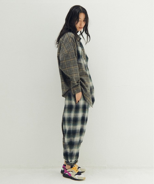 STOF（ストフ）の「Half flannel check big shirt（シャツ/ブラウス・メンズ・ブルー/グレー・M/S）」の8枚目の写真