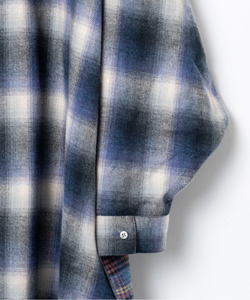 STOF（ストフ）の「Half flannel check big shirt（シャツ/ブラウス・メンズ・ブルー/グレー・M/S）」の13枚目の写真