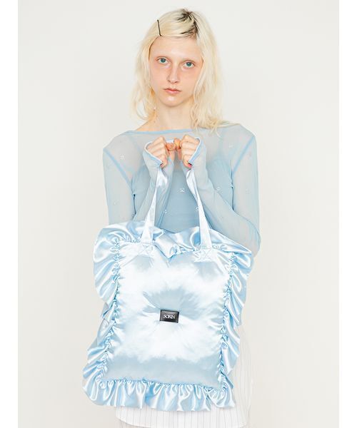 SORIN(ソリン )の「Pillow Tote Bag/ピロー トートバッグ(トートバッグ・レディース・チェック/サックスブルー/ブラック/ホワイト/ピンク・F)」の3枚目の写真