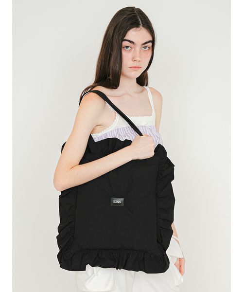 SORIN(ソリン )の「Pillow Tote Bag/ピロー トートバッグ(トートバッグ・レディース・チェック/サックスブルー/ブラック/ホワイト/ピンク・F)」の22枚目の写真