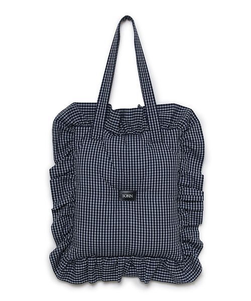 SORIN(ソリン )の「Pillow Tote Bag/ピロー トートバッグ(トートバッグ・レディース・チェック/サックスブルー/ブラック/ホワイト/ピンク・F)」の11枚目の写真