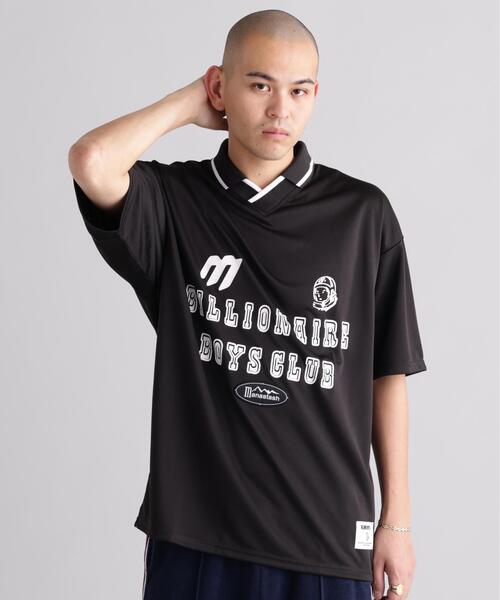 MANASTASH(マナスタッシュ)の「MANASTASHxBILLIONAIRE BOYS CLUB/ビリオネア・ボーイズ・クラブ BBC MANA GAME SHIRT(Tシャツ/カットソー・メンズ・ネイビー/グレー/ブラック・S/XL/L/M)」の2枚目の写真