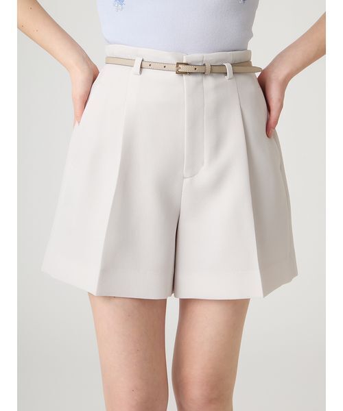 CELFORD(セルフォード)の「【洗える】【クイックドライ】ベルト付きカラミショートパンツ(その他パンツ・レディース・ブラック/オフホワイト・36/38)」の20枚目の写真