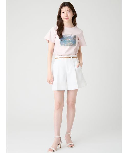 CELFORD(セルフォード)の「【洗える】【クイックドライ】ベルト付きカラミショートパンツ(その他パンツ・レディース・ブラック/オフホワイト・36/38)」の12枚目の写真