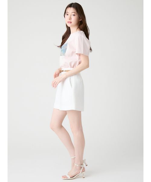 CELFORD（セルフォード）の「【洗える】【クイックドライ】ベルト付きカラミショートパンツ（その他パンツ・レディース・ブラック/オフホワイト・36/38）」の22枚目の写真