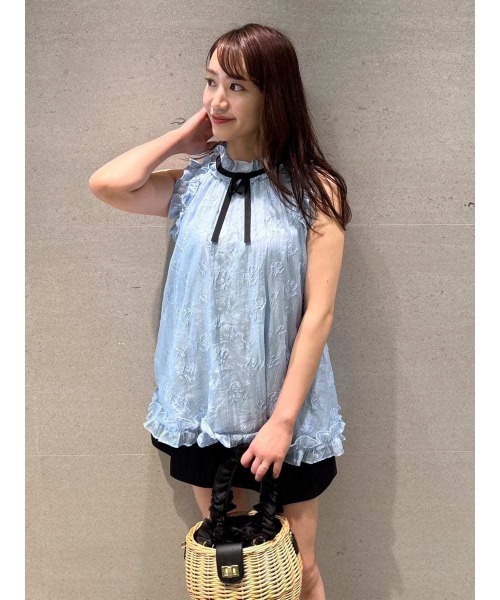 CELFORD（セルフォード）の「【洗える】【クイックドライ】ベルト付きカラミショートパンツ（その他パンツ・レディース・ブラック/オフホワイト・36/38）」の2枚目の写真
