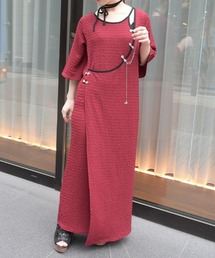 axes femme（アクシーズファム）の「チャイナ金具ロングワンピース（ワンピース）」