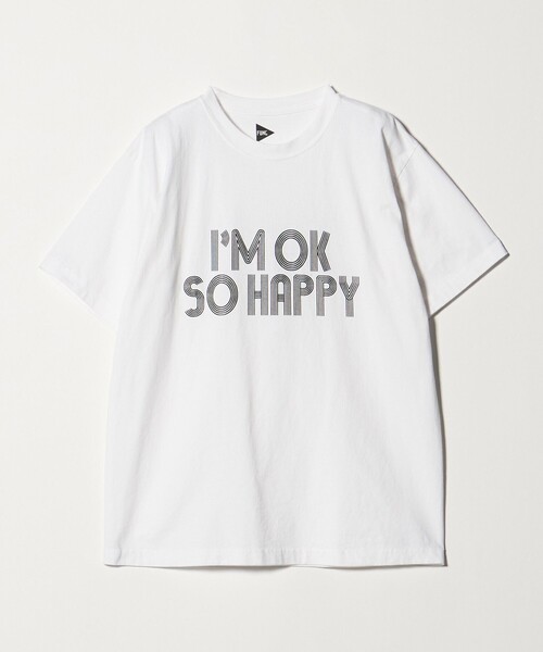 FUNG(ファング)の「<FUNG>IM OK SO HAPPY Tシャツ(Tシャツ/カットソー・メンズ・ブラック/ホワイト・S/M)」の1枚目の写真