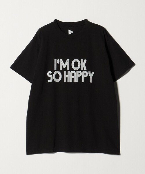 FUNG(ファング)の「<FUNG>IM OK SO HAPPY Tシャツ(Tシャツ/カットソー・メンズ・ブラック/ホワイト・S/M)」の2枚目の写真