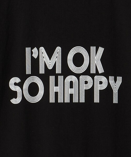 FUNG(ファング)の「<FUNG>IM OK SO HAPPY Tシャツ(Tシャツ/カットソー・メンズ・ブラック/ホワイト・S/M)」の6枚目の写真