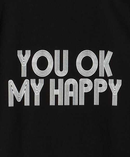 FUNG(ファング)の「<FUNG>IM OK SO HAPPY Tシャツ(Tシャツ/カットソー・メンズ・ブラック/ホワイト・S/M)」の7枚目の写真