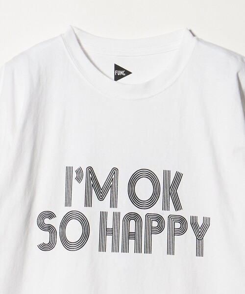 FUNG(ファング)の「<FUNG>IM OK SO HAPPY Tシャツ(Tシャツ/カットソー・メンズ・ブラック/ホワイト・S/M)」の10枚目の写真
