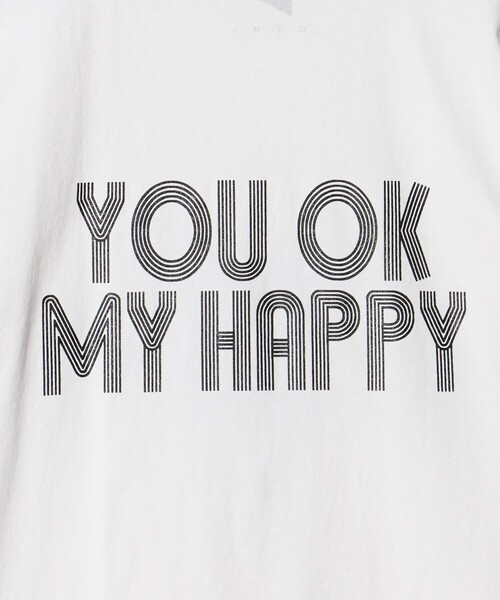 FUNG(ファング)の「<FUNG>IM OK SO HAPPY Tシャツ(Tシャツ/カットソー・メンズ・ブラック/ホワイト・S/M)」の12枚目の写真