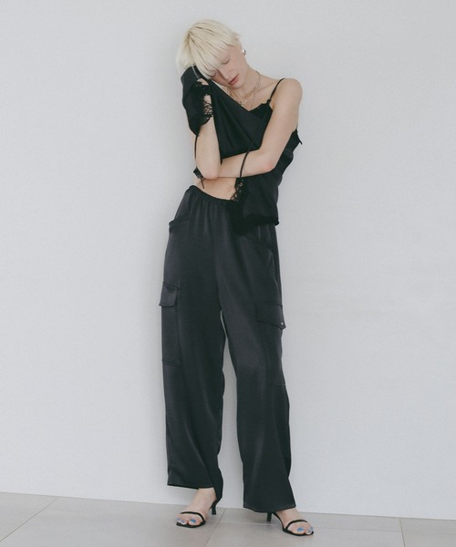 BAYFLOW(ベイフロー)の「【EF(エフ)】スリップドレス(WOMEN)(チュニック・レディース・ライトベージュ/チャコール・FREE)」の12枚目の写真