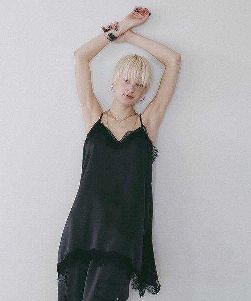 BAYFLOW(ベイフロー)の「【EF(エフ)】スリップドレス(WOMEN)(チュニック・レディース・ライトベージュ/チャコール・FREE)」の16枚目の写真
