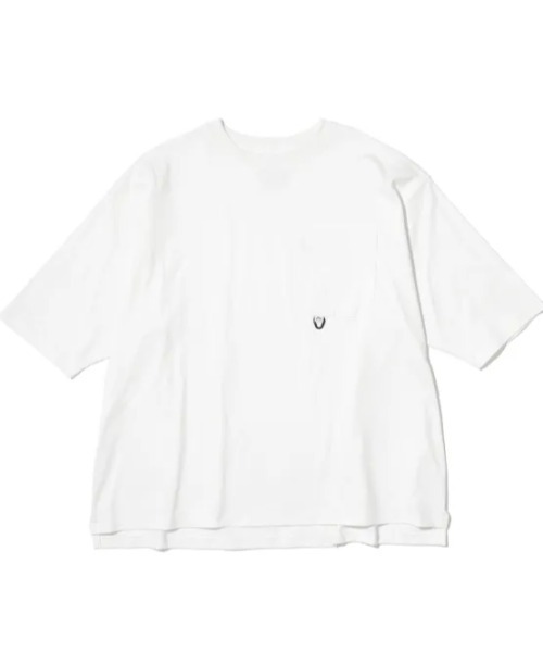 CMF OUTDOOR GARMENT(シーエムエフアウトドアガーメント)の「CMF OUTDOOR GARMENT/シーエムエフ アウトドアガーメント SLOW DRY PK TEE S/S CMF2601-C19(Tシャツ/カットソー・メンズ・ホワイト/ブラック・M/L)」の1枚目の写真