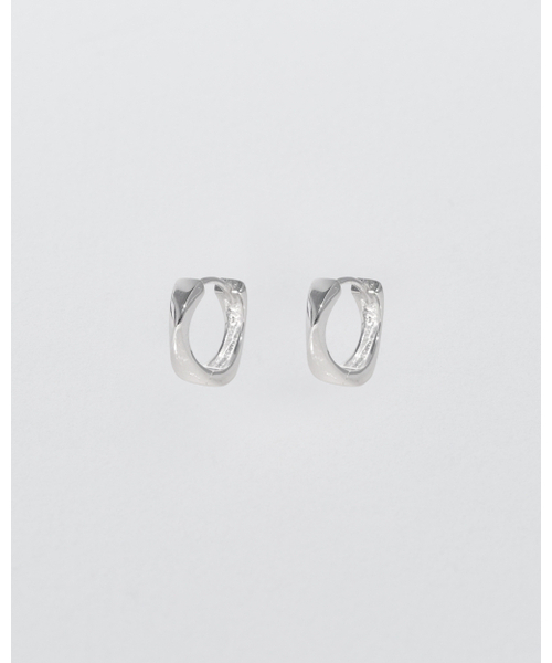 ANOTHERLAYER(アナザーレイヤー)の「Flow Hoop Earring - Silver (silver925)(ピアス(両耳用)・レディース・シルバー・FREE)」の1枚目の写真