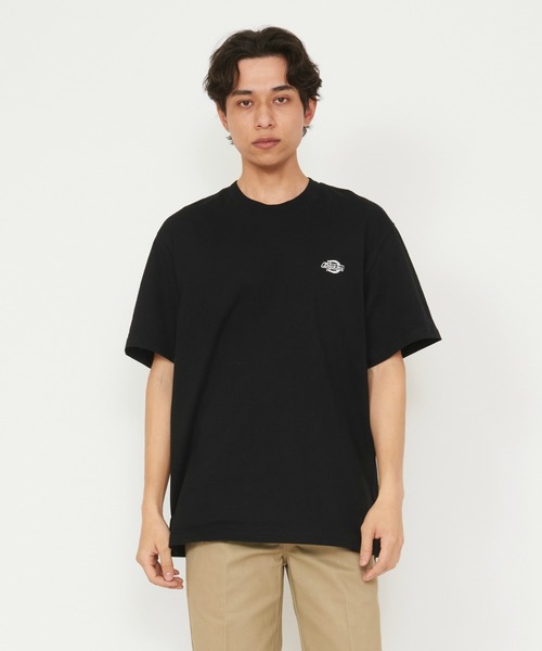 Dickies(ディッキーズ)の「Dickies/ディッキーズ ワンポイントロゴ ヘビーウェイトTシャツ 半袖(Tシャツ/カットソー・メンズ・ホワイト/アイボリー/ブラック・X-LARGE/LARGE/MEDIUM/SMALL)」の3枚目の写真